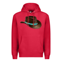 Cardinal cowboy cap Premium Hoodie - BarkalooDesign