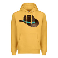 Mustard cowboy cap Premium Hoodie - BarkalooDesign