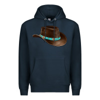 Navy cowboy cap Premium Hoodie - BarkalooDesign