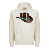 Oatmeal Heather cowboy cap Premium Hoodie - BarkalooDesign