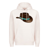 Pale Pink cowboy cap Premium Hoodie - BarkalooDesign