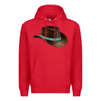 Red cowboy cap Premium Hoodie - BarkalooDesign