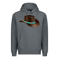 Rock cowboy cap Premium Hoodie - BarkalooDesign