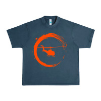Midnight Navy helicopter Urban Heavy Tee - artisFamous