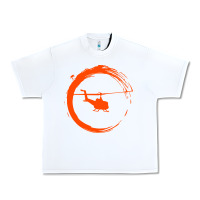 White helicopter Urban Heavy Tee - artisFamous