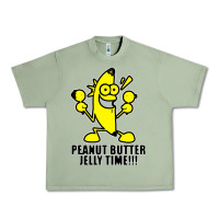 Oil Green peanut butter jelly time banana Urban Heavy Tee - artisFamous