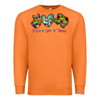 Carrot Peace Love Texas Premium Sweatshirt - RanaPortraitStore