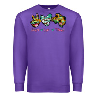 Purple Peace Love Texas Premium Sweatshirt - RanaPortraitStore