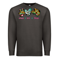Smoke Peace Love Texas Premium Sweatshirt - RanaPortraitStore