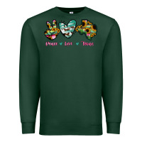 Sports Green Peace Love Texas Premium Sweatshirt - RanaPortraitStore
