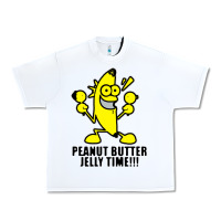 White peanut butter jelly time banana Urban Heavy Tee - artisFamous