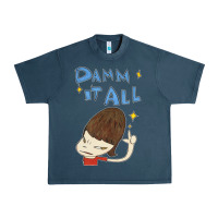 Midnight Navy Damm It All Urban Heavy Tee - artisFamous