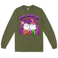 Army Green too cute spook Long Sleeve Tee - Artiststas