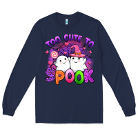 Navy too cute spook Long Sleeve Tee - Artiststas