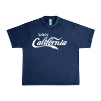 Navy enjoy california Urban Heavy Tee - artisFamous
