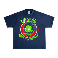 Navy voodoo glow skulls Urban Heavy Tee - artisFamous