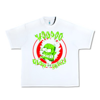 White voodoo glow skulls Urban Heavy Tee - artisFamous