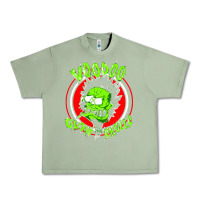 Oil Green voodoo glow skulls Urban Heavy Tee - artisFamous