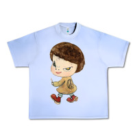 Grape Ice Little Yoshitomo Knives Urban Heavy Tee - artisFamous