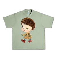 Oil Green Little Yoshitomo Knives Urban Heavy Tee - artisFamous