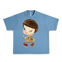 Pebble Blue Little Yoshitomo Knives Urban Heavy Tee - artisFamous