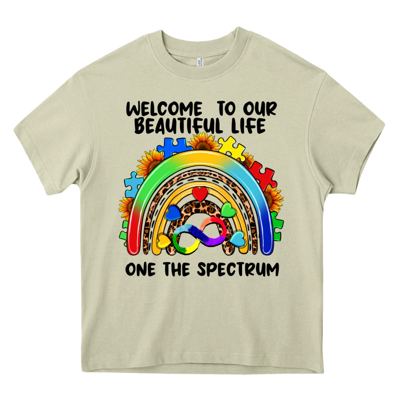 Autism Rainbow Heavy Core Tee by FaDigitalArtStudio | Teevron