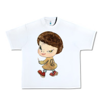 White Little Yoshitomo Knives Urban Heavy Tee - artisFamous