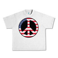 Lunar Rock United states peace symbol Urban Heavy Tee - artisFamous