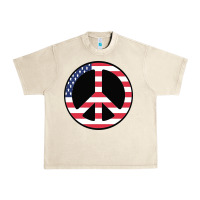 Sandshell United states peace symbol Urban Heavy Tee - artisFamous