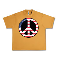 Peanut Butter United states peace symbol Urban Heavy Tee - artisFamous