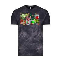 Cloud Black Christmas tequila Vintage Tee - CowhideDigitalArt