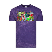 Cloud Purple Christmas tequila Vintage Tee - CowhideDigitalArt