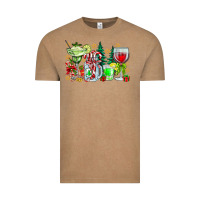 Vintage Coffee Christmas tequila Vintage Tee - CowhideDigitalArt