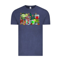 Vintage Denim Christmas tequila Vintage Tee - CowhideDigitalArt