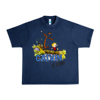 Navy calvin hobbes Urban Heavy Tee - artisFamous