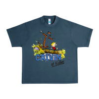 Midnight Navy calvin hobbes Urban Heavy Tee - artisFamous