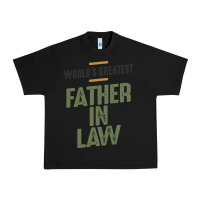 Black World's Greatest Father-In-Law - Dad and Grandpa Urban Heavy Tee - artisFamous