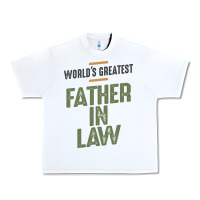 White World's Greatest Father-In-Law - Dad and Grandpa Urban Heavy Tee - artisFamous