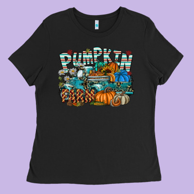 Pumpkin Farm Ladies Tee Designed By Sublimationcraftshop
