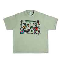 Oil Green Contemporary Miro Urban Heavy Tee - artisFamous