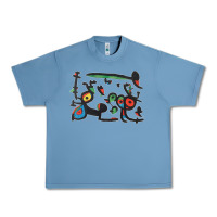 Pebble Blue Contemporary Miro Urban Heavy Tee - artisFamous