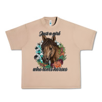 Burro Just A Girl Who Loves Horses Urban Heavy Tee - artisFamous