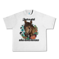 Lunar Rock Just A Girl Who Loves Horses Urban Heavy Tee - artisFamous