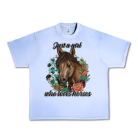 Grape Ice Just A Girl Who Loves Horses Urban Heavy Tee - artisFamous