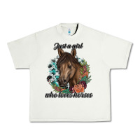 Pistachio Just A Girl Who Loves Horses Urban Heavy Tee - artisFamous