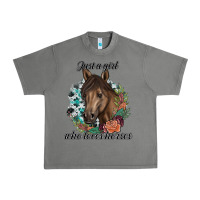 Tornado Just A Girl Who Loves Horses Urban Heavy Tee - artisFamous