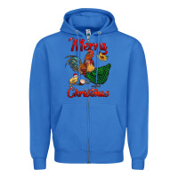 True Royal merry christmas chickens Zipper Hoodie - RanaPortraitStore