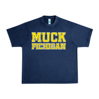 Navy muck fichigan Urban Heavy Tee - artisFamous