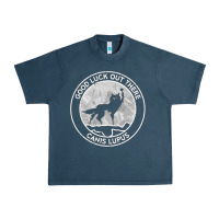 Midnight Navy fantastic mr fox wolf canis mountain Urban Heavy Tee - artisFamous