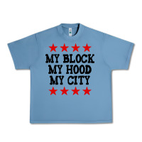 Pebble Blue my block my hood my city Urban Heavy Tee - artisFamous